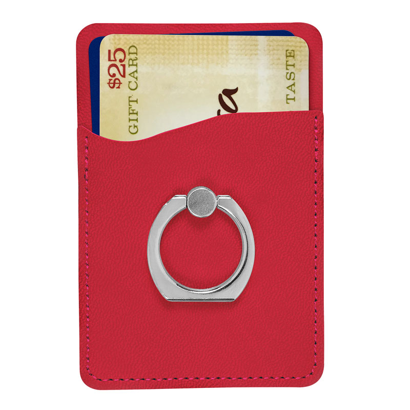 Picture of Tuscany Card Holder with Metal Ring Phone Stand.