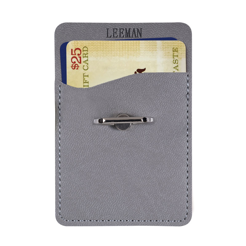 Picture of Tuscany Card Holder with Metal Ring Phone Stand.