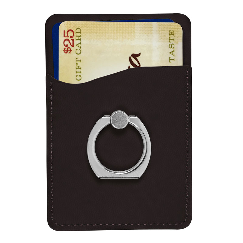 Picture of Tuscany Card Holder with Metal Ring Phone Stand.