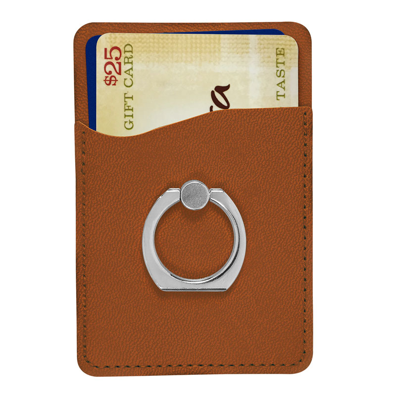 Picture of Tuscany Card Holder with Metal Ring Phone Stand.