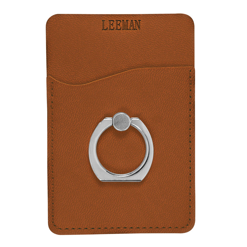 Picture of Tuscany Card Holder with Metal Ring Phone Stand.