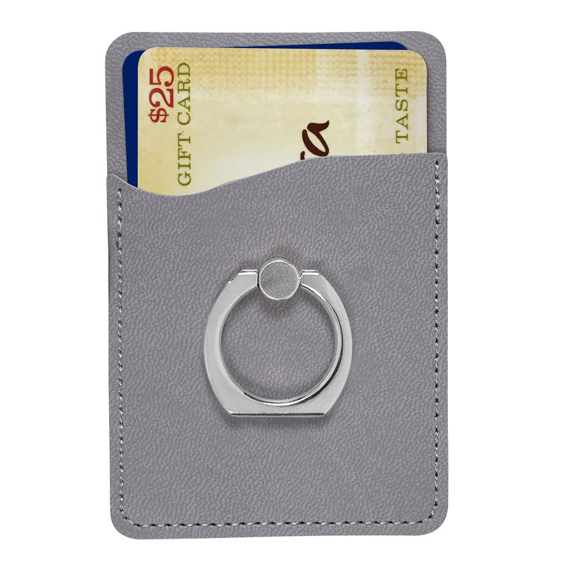 Picture of Tuscany Card Holder with Metal Ring Phone Stand.