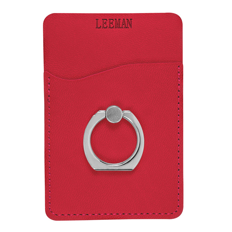 Picture of Tuscany Card Holder with Metal Ring Phone Stand.