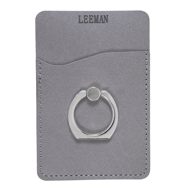 Picture of Tuscany Card Holder with Metal Ring Phone Stand.