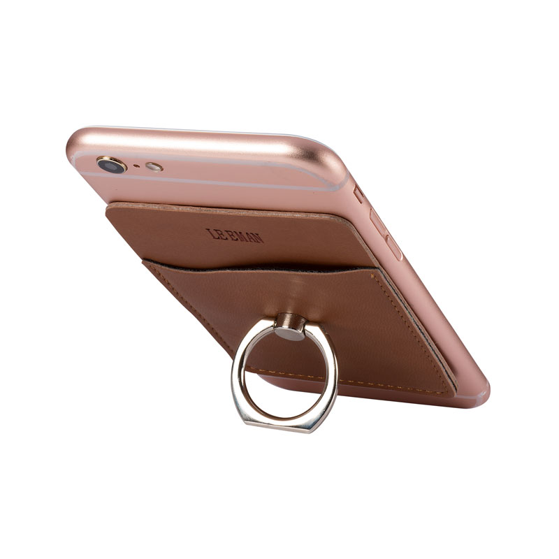 Picture of Tuscany Card Holder with Metal Ring Phone Stand.