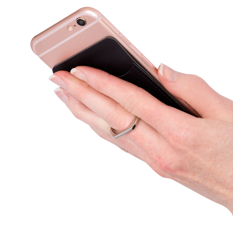 Picture of Tuscany Card Holder with Metal Ring Phone Stand.