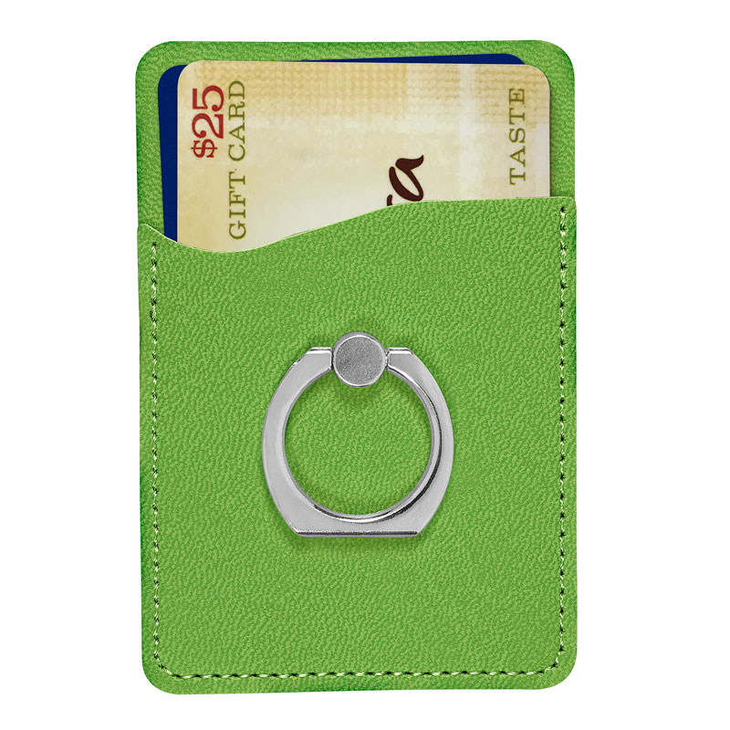 Picture of Tuscany Card Holder with Metal Ring Phone Stand.