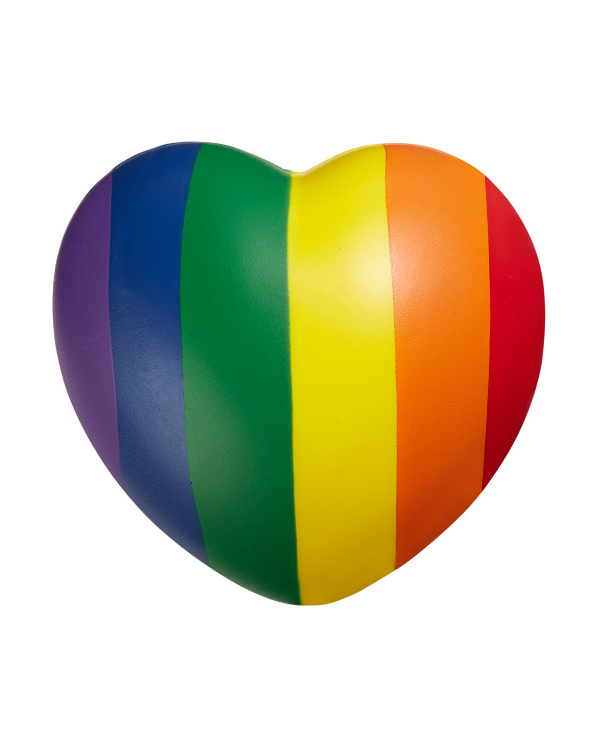 Picture of Rainbow Pride Heart Shape Stress Ball.