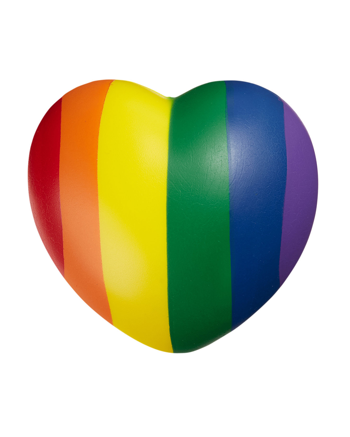 Picture of Rainbow Pride Heart Shape Stress Ball.