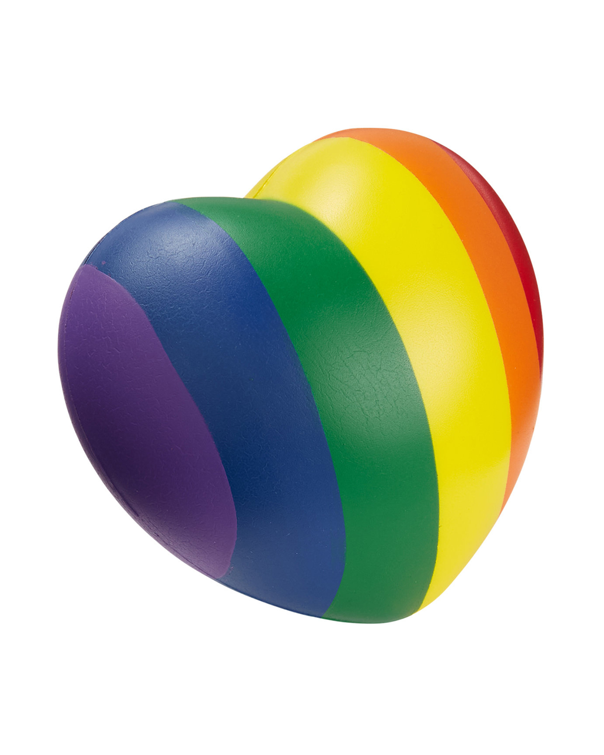 Picture of Rainbow Pride Heart Shape Stress Ball.