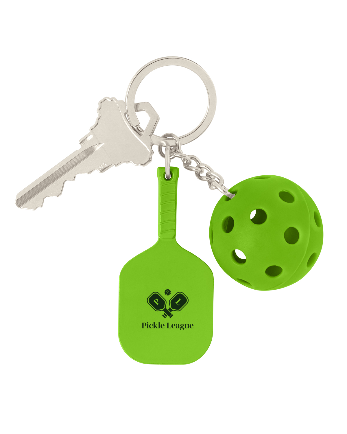 Picture of Pickleball Keychain.