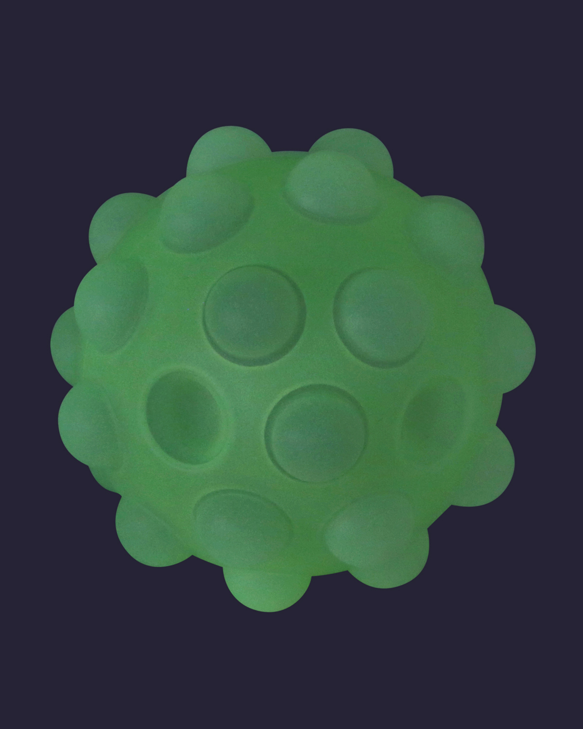 Picture of Glow in the Dark Push Pop Bubble Ball Fidget Sensory Toy.