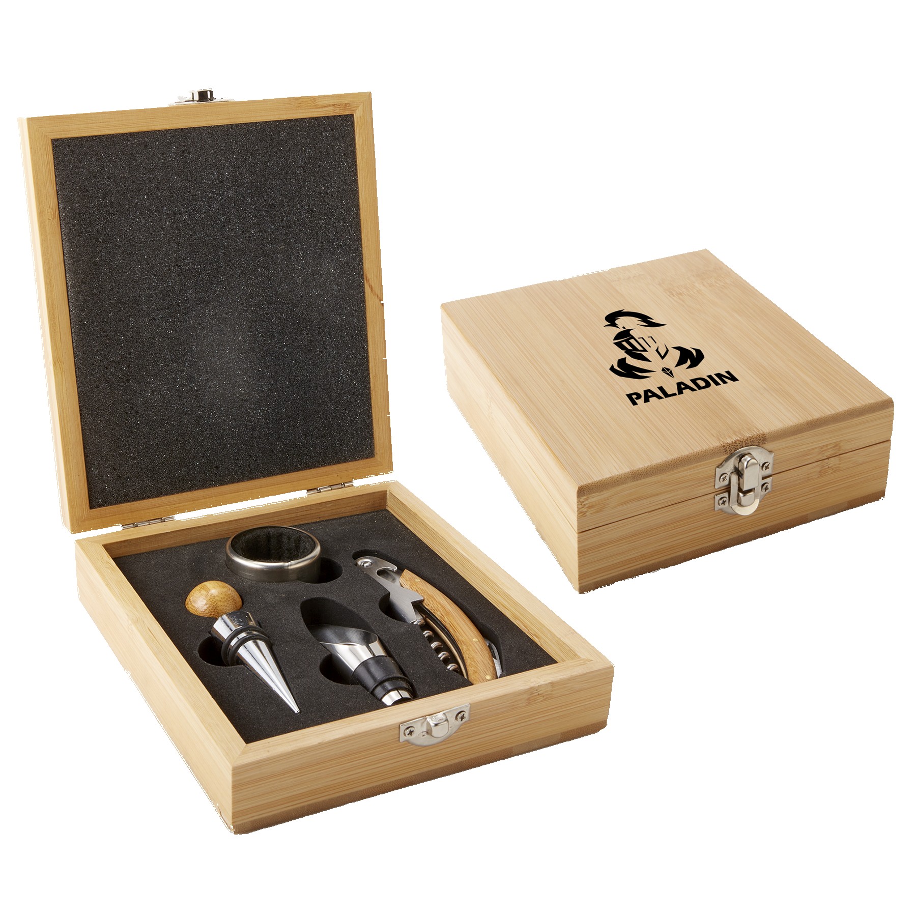 Picture of 4 Piece Bamboo Wine Tool Set