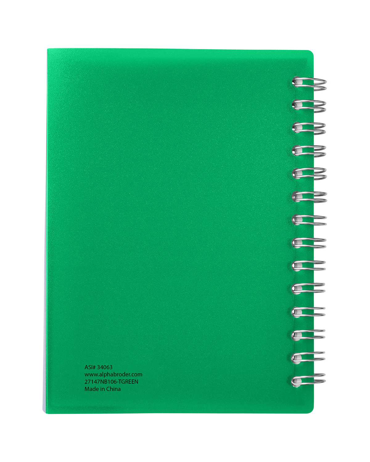 Picture of Curve Medium Spiral Notebook 4.25" x 5.25".