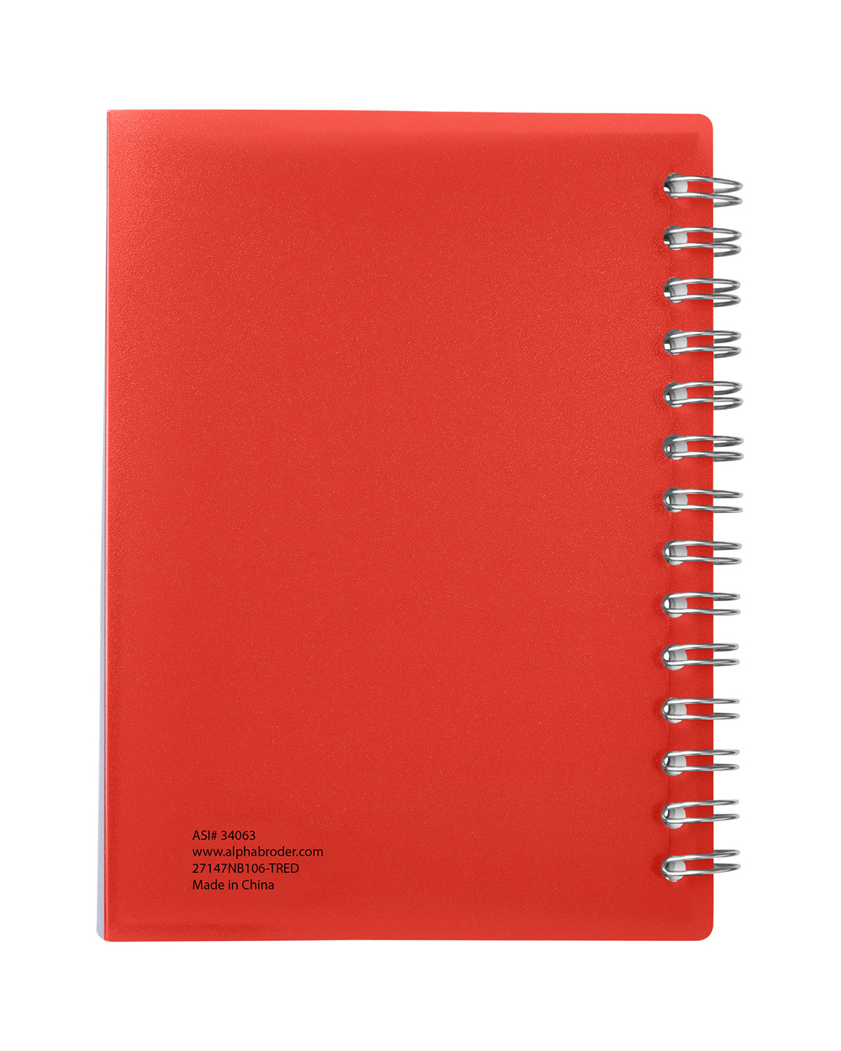 Picture of Curve Medium Spiral Notebook 4.25" x 5.25".