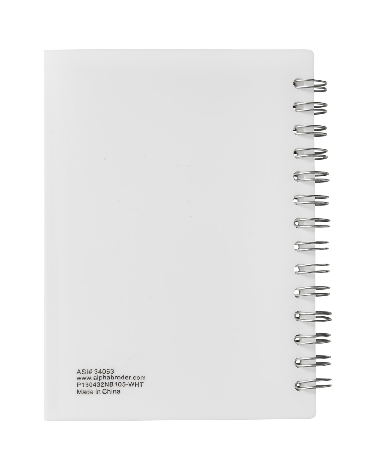 Picture of Curve Medium Spiral Notebook 4.25" x 5.25".