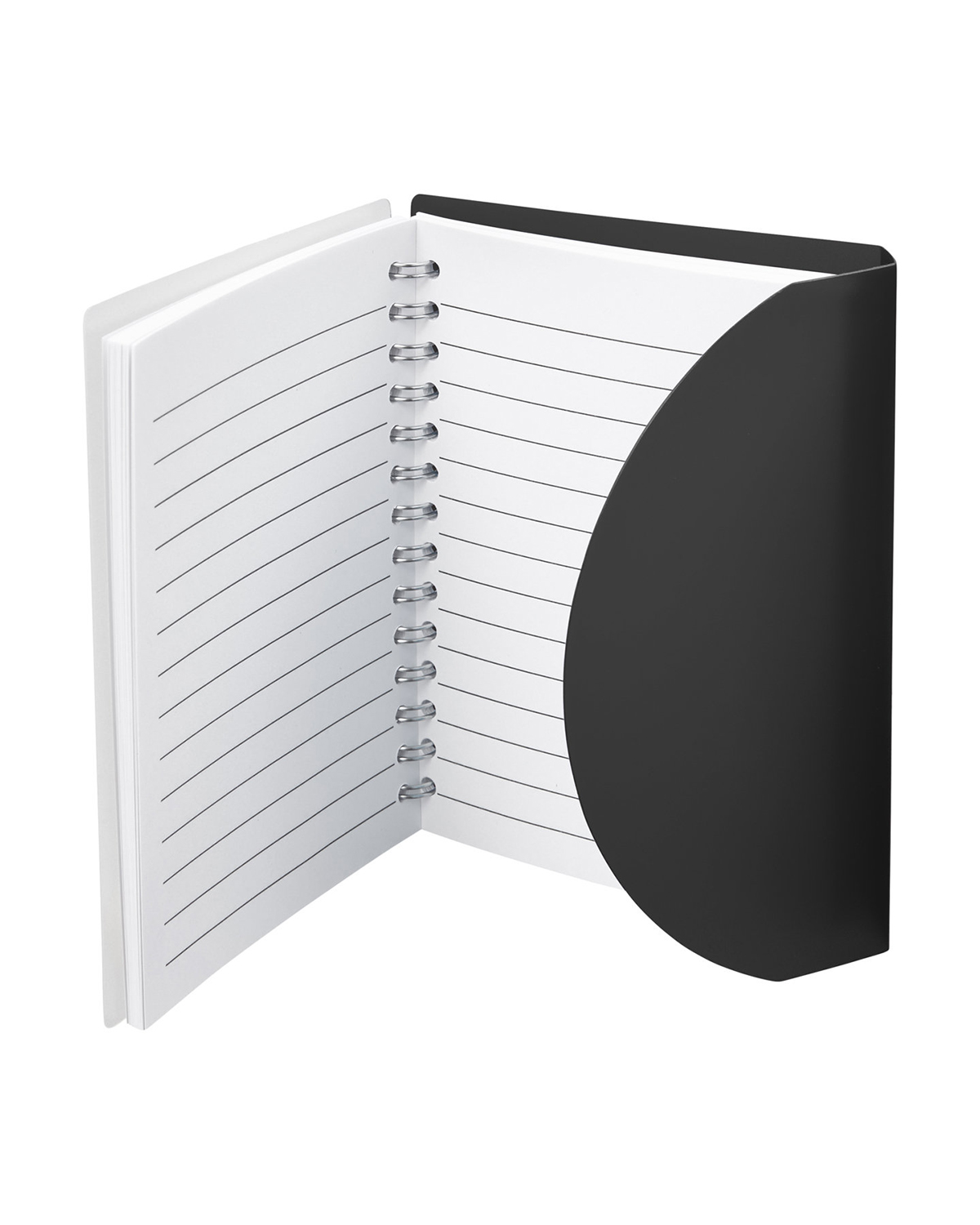 Picture of Curve Medium Spiral Notebook 4.25" x 5.25".