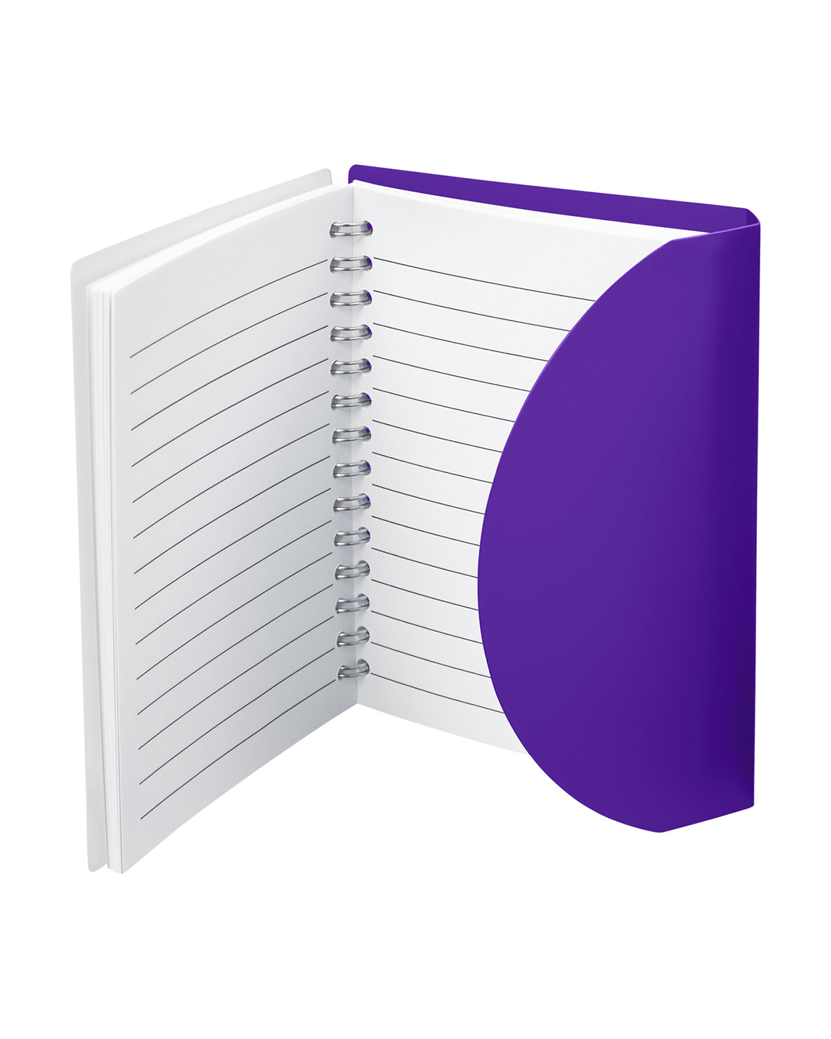 Picture of Curve Medium Spiral Notebook 4.25" x 5.25".