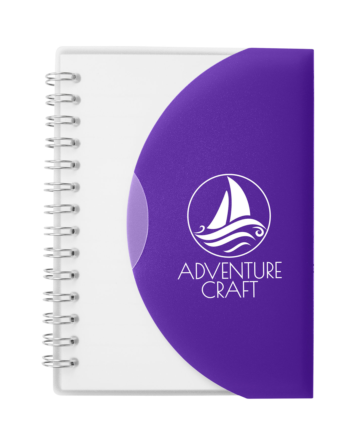 Picture of Curve Medium Spiral Notebook 4.25" x 5.25".
