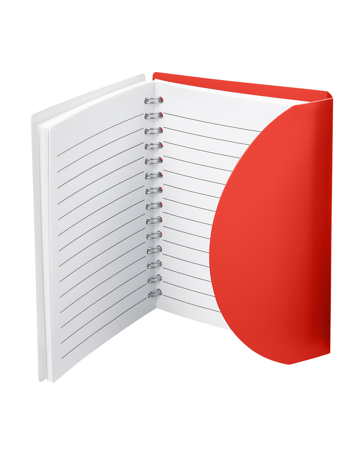 Picture of Curve Medium Spiral Notebook 4.25" x 5.25".