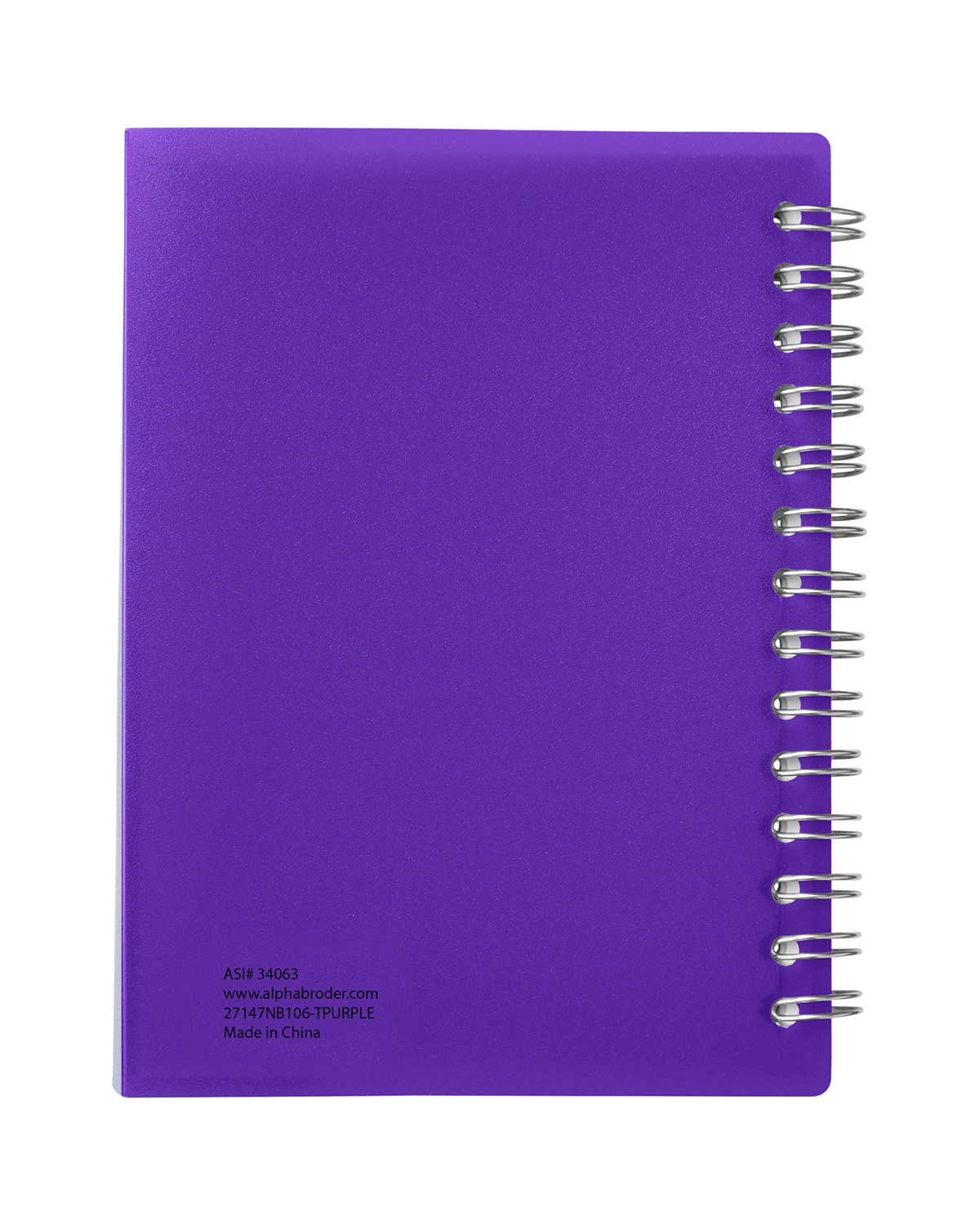 Picture of Curve Medium Spiral Notebook 4.25" x 5.25".