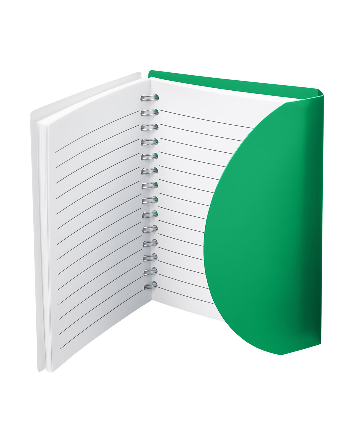 Picture of Curve Medium Spiral Notebook 4.25" x 5.25".