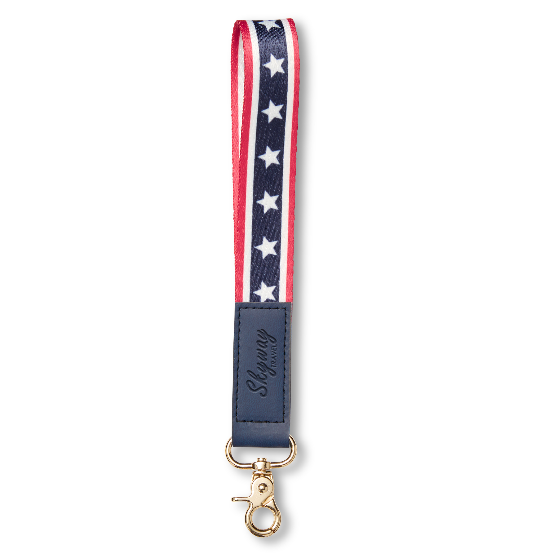 Picture of USA Patriotic Wrist Strap Keychain.