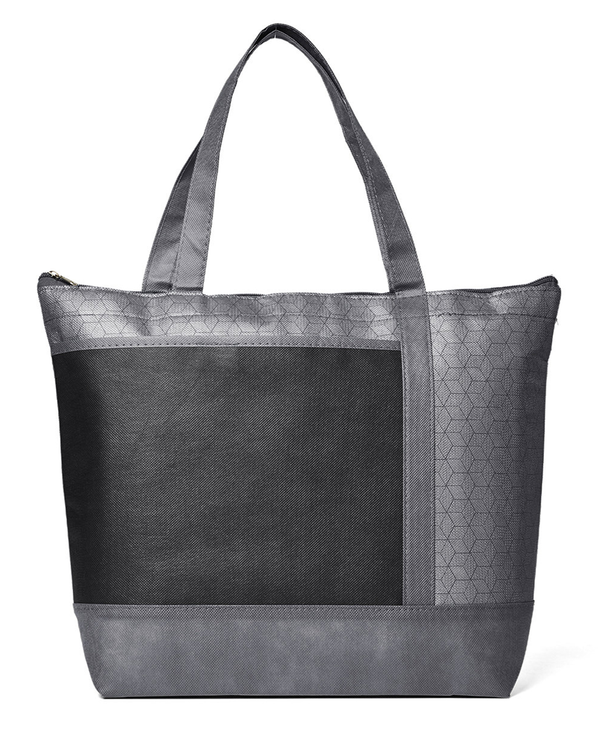 Picture of Hexagon Pattern Non-Woven Cooler Tote Bag.