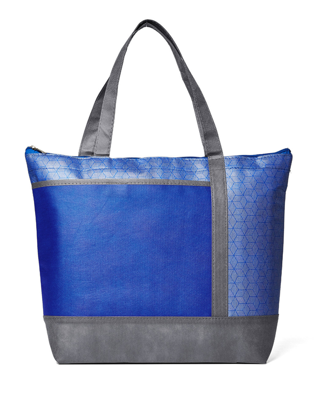 Picture of Hexagon Pattern Non-Woven Cooler Tote Bag.