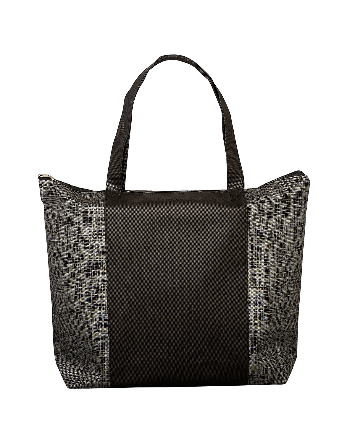 Picture of Tonal Non-Woven Zipper Trade Show Tote Bag.