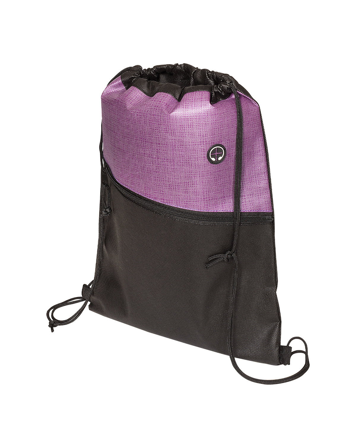 Picture of Tonal Heathered Non-Woven Drawstring Backpack.