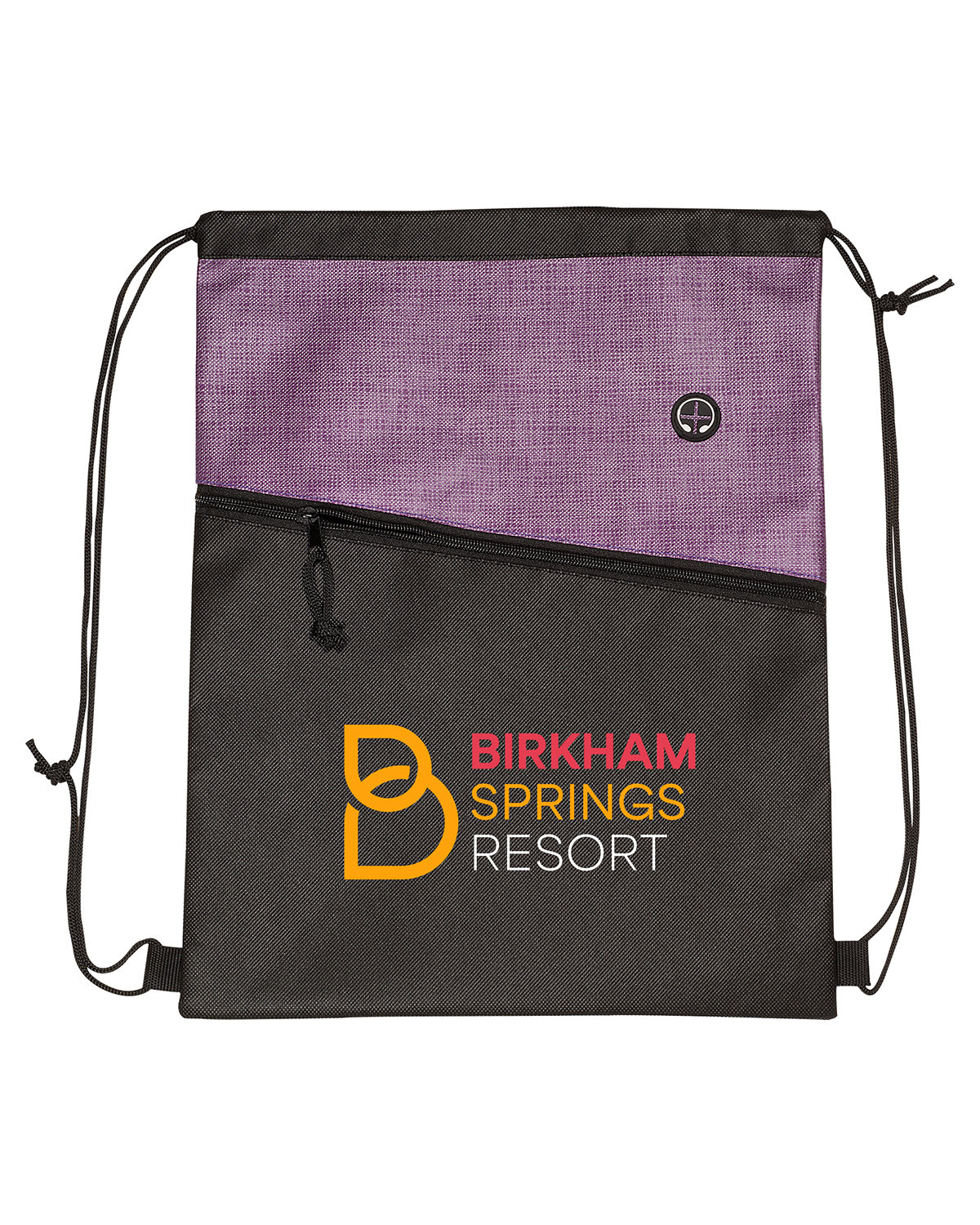 Picture of Tonal Heathered Non-Woven Drawstring Backpack.
