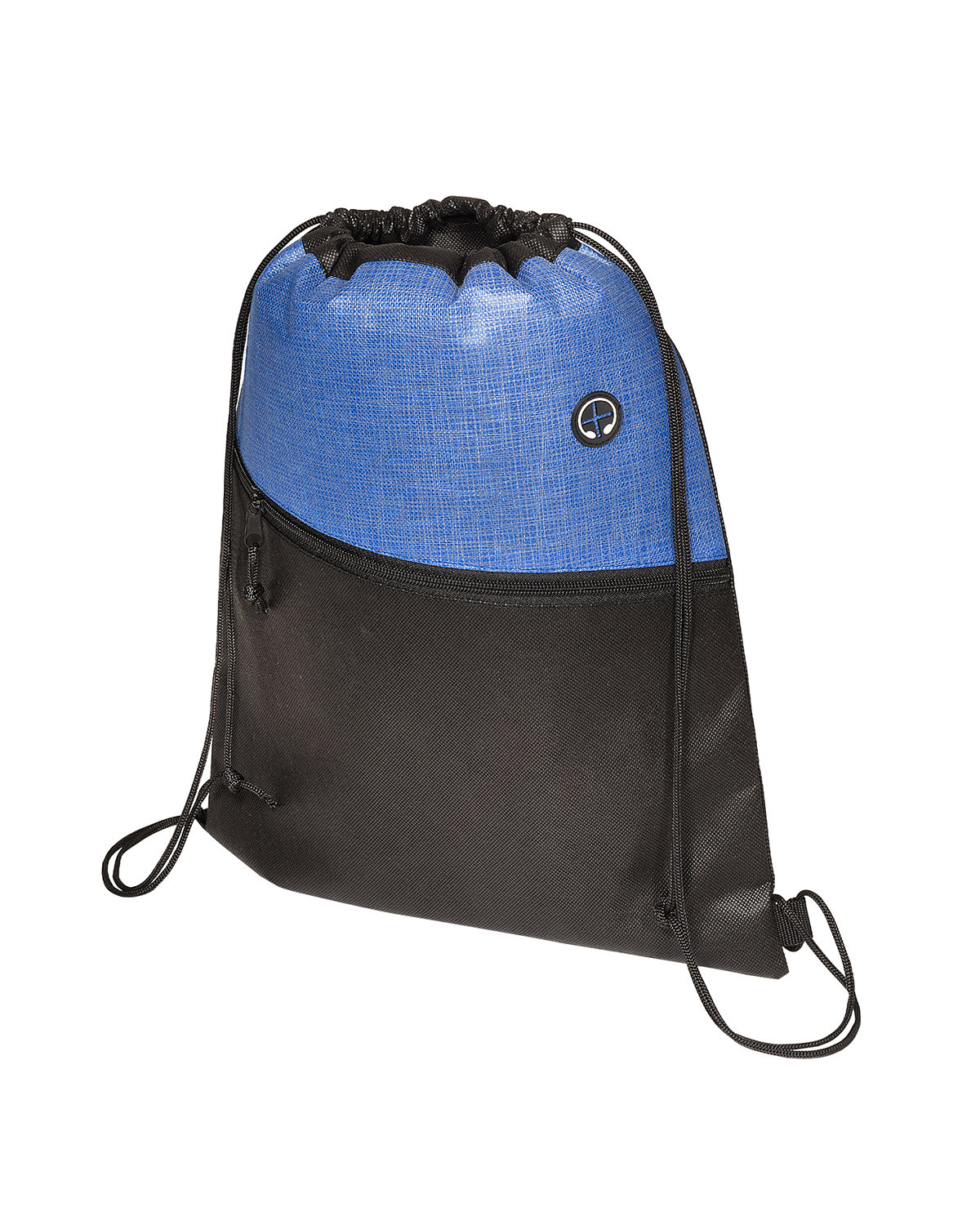 Picture of Tonal Heathered Non-Woven Drawstring Backpack.