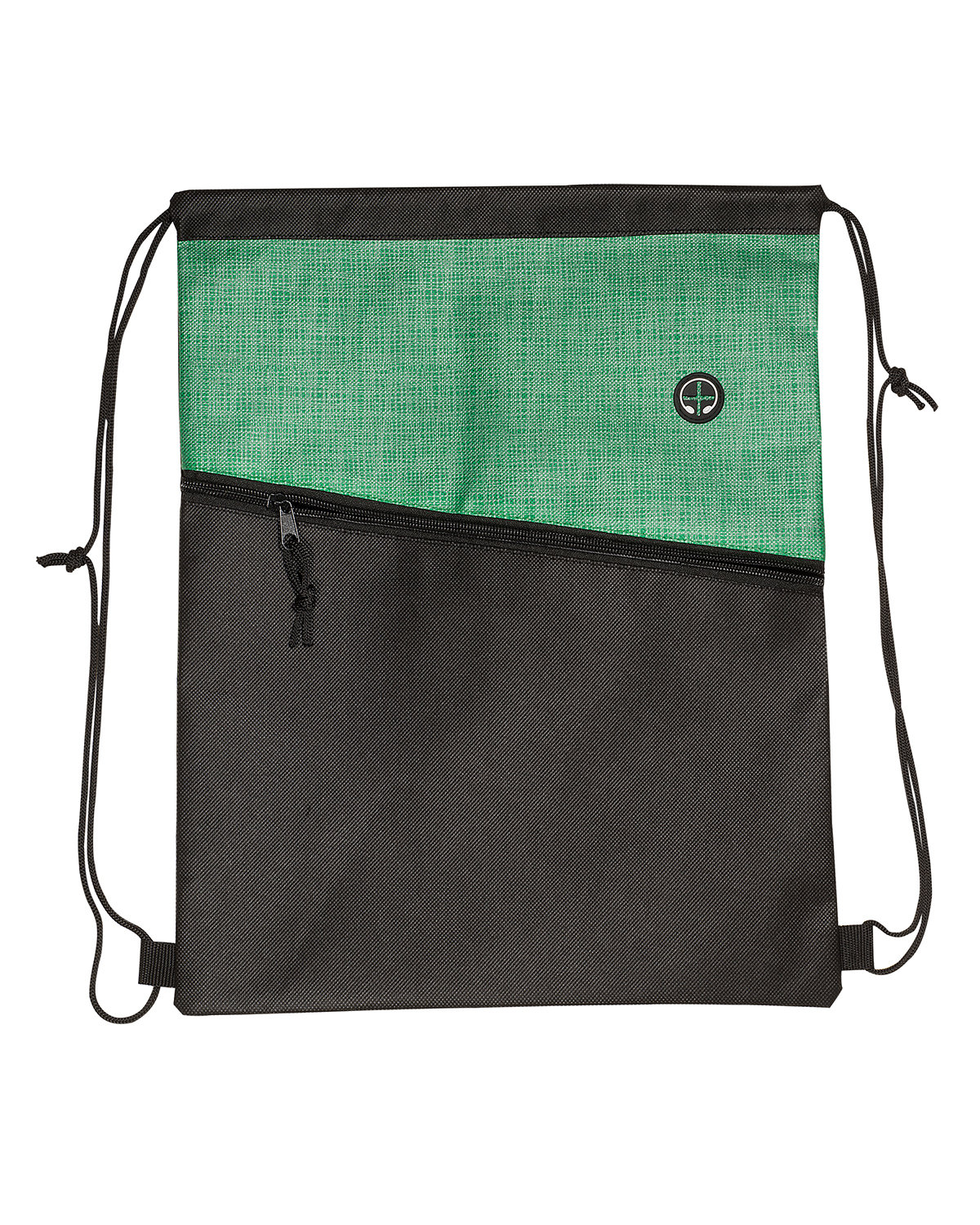 Picture of Tonal Heathered Non-Woven Drawstring Backpack.