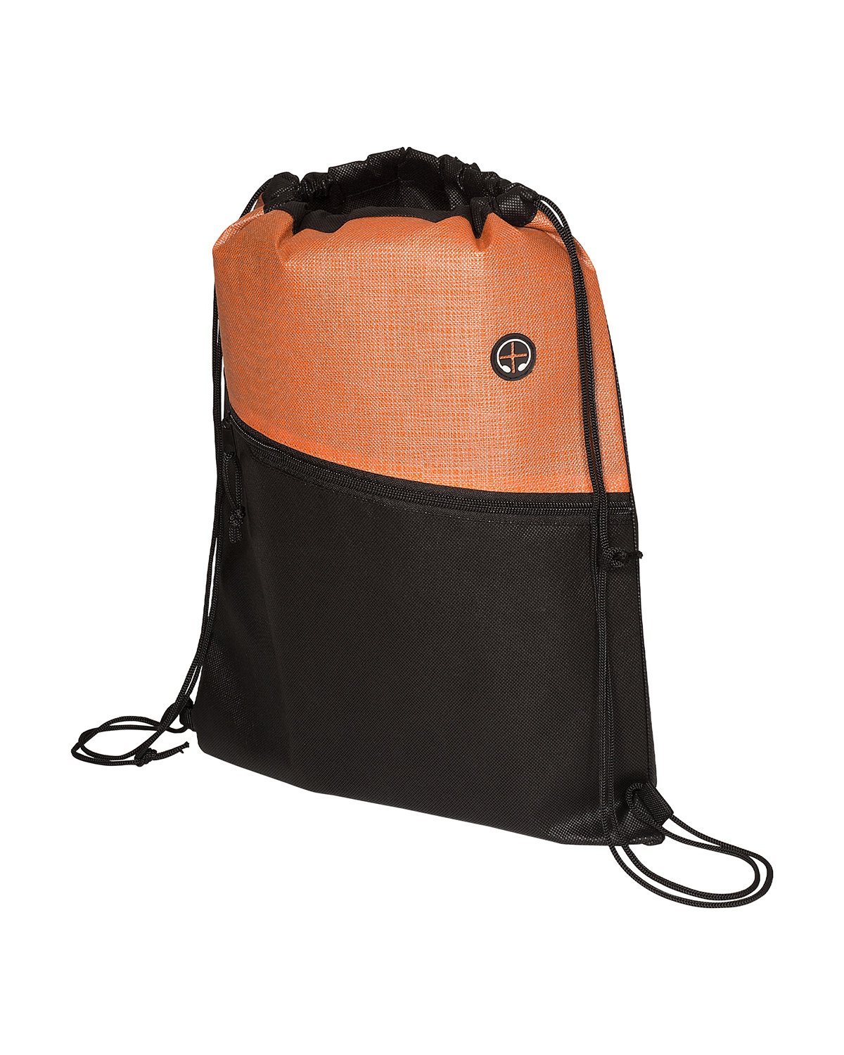 Picture of Tonal Heathered Non-Woven Drawstring Backpack.