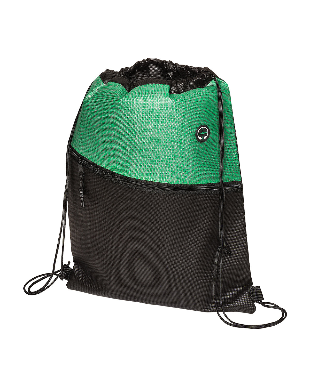 Picture of Tonal Heathered Non-Woven Drawstring Backpack.