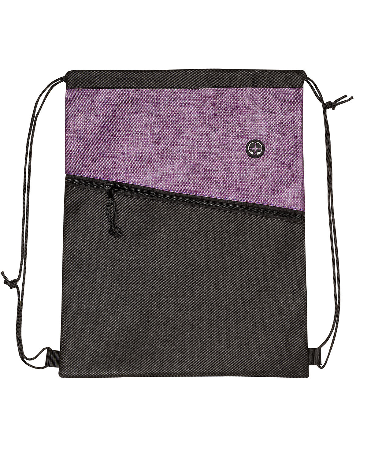 Picture of Tonal Heathered Non-Woven Drawstring Backpack.
