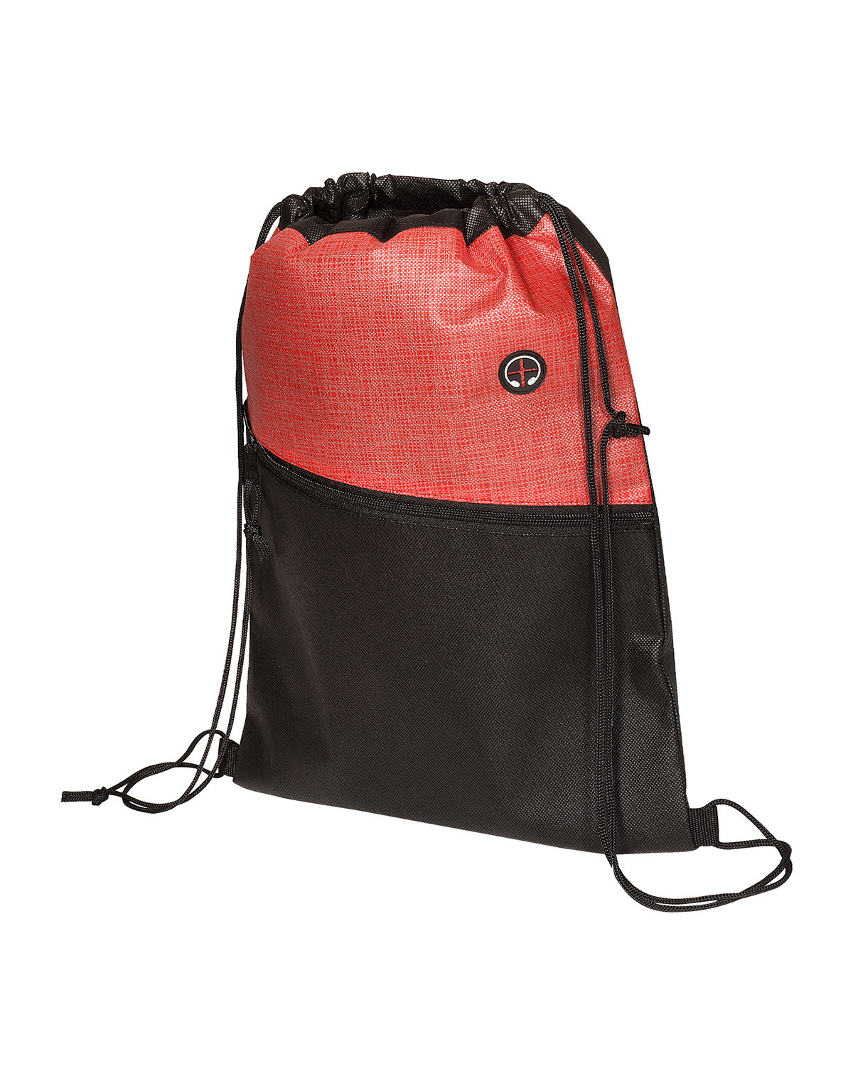 Picture of Tonal Heathered Non-Woven Drawstring Backpack.