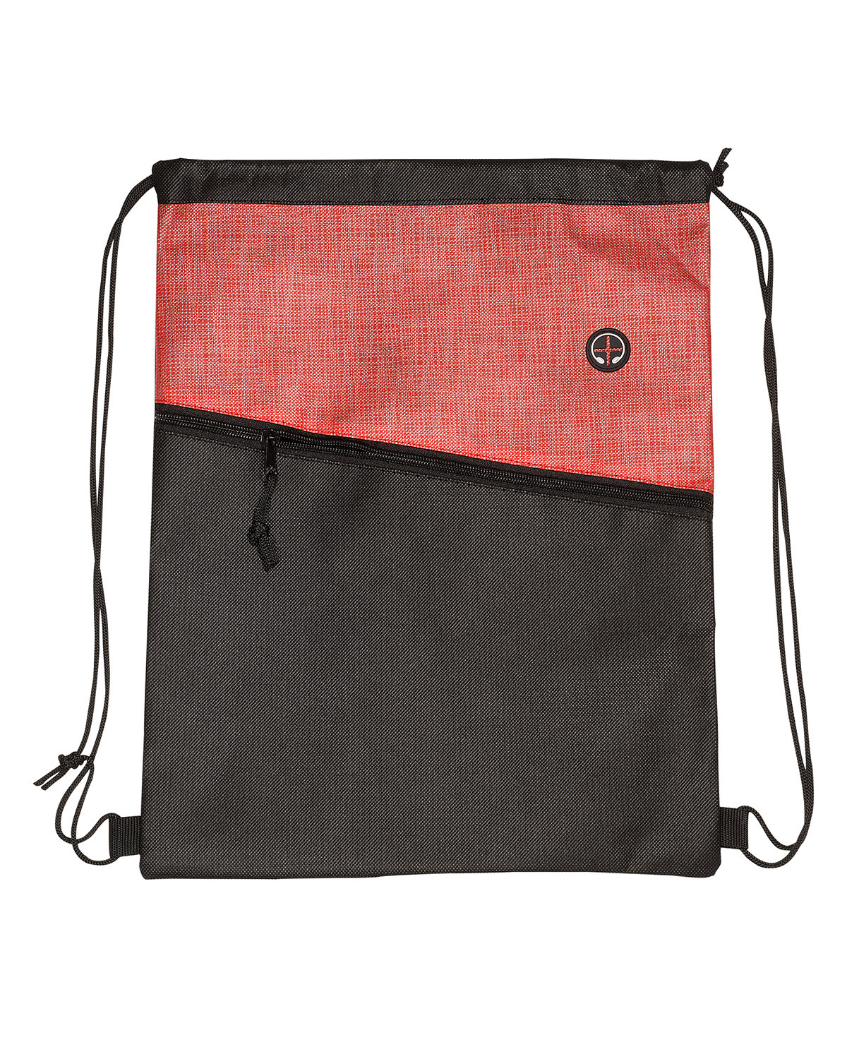 Picture of Tonal Heathered Non-Woven Drawstring Backpack.