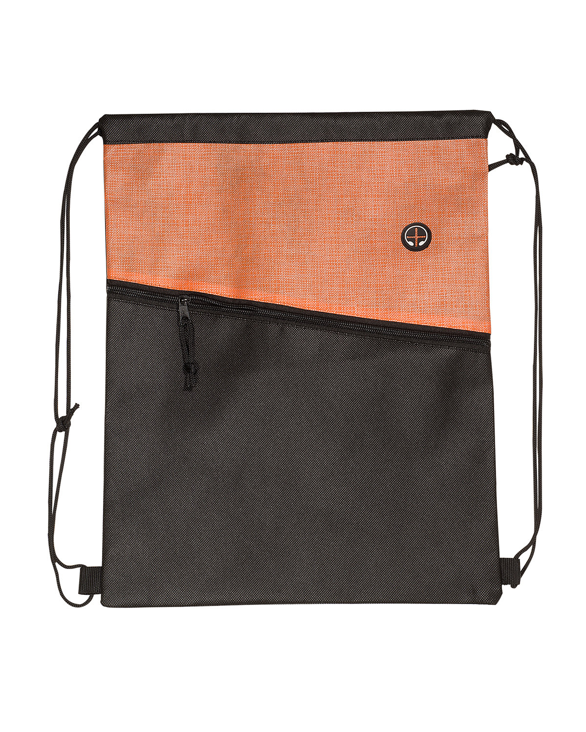 Picture of Tonal Heathered Non-Woven Drawstring Backpack.