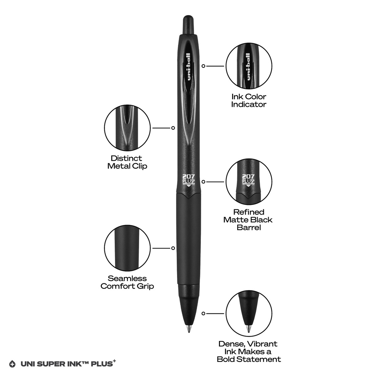 Picture of uni-ball 207 PLUS+ Gel Pen