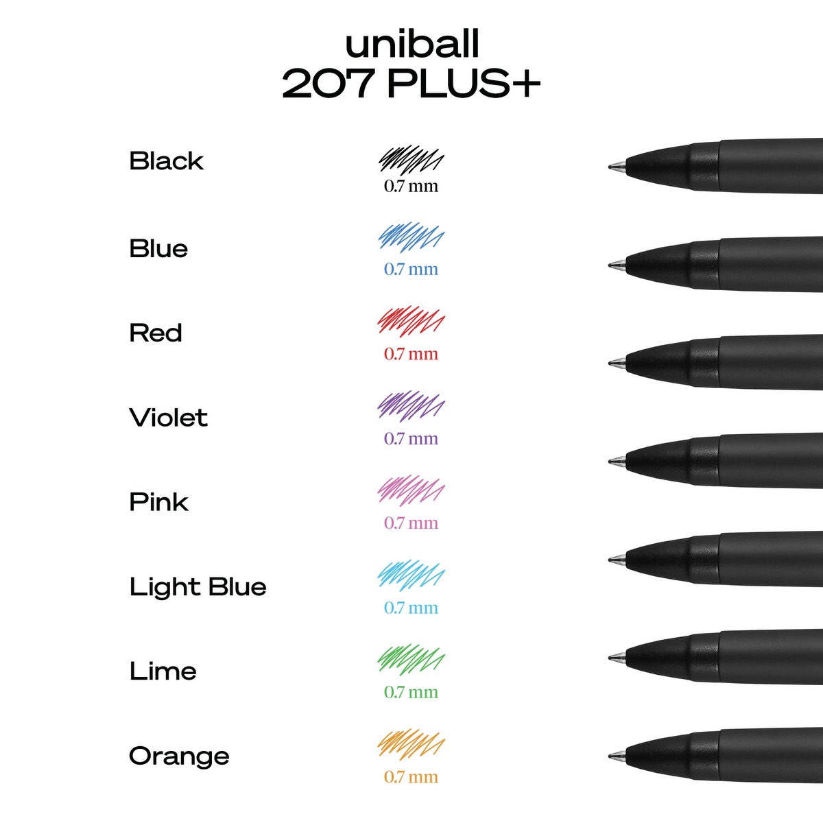 Picture of uni-ball 207 PLUS+ Gel Pen