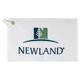Picture of Mid Weight Hemmed Golf Towel w/ Left Hook & Grommet (Color Imprinted - Specialty Printed)