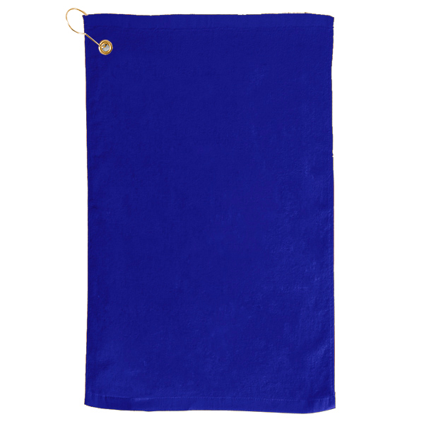 Picture of Mid Weight Hemmed Golf Towel w/ Left Hook & Grommet (Color Embroidered)