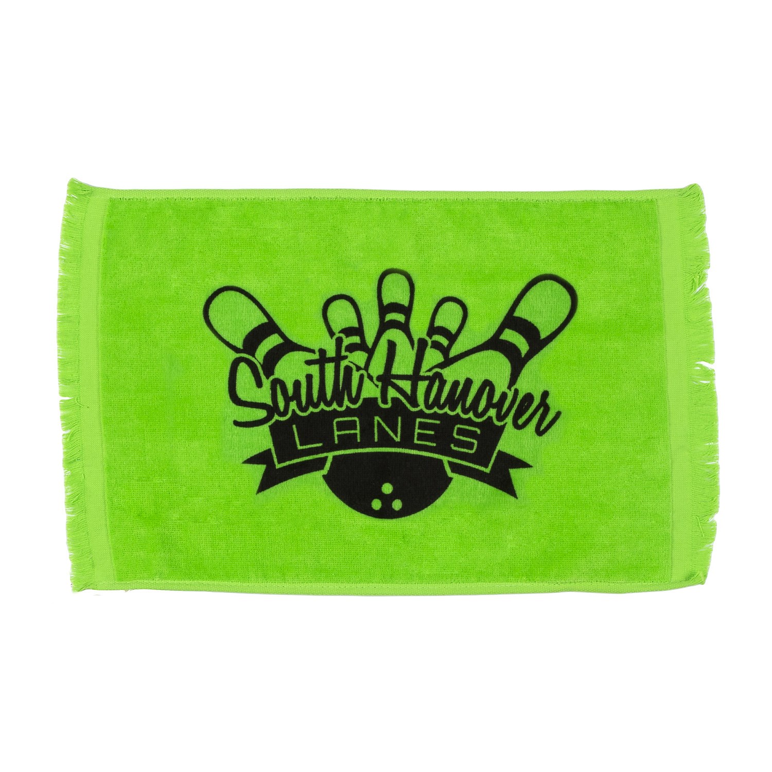 Picture of Premium Fringed Velour Golf Towel w/ Corner Hook & Grommet (Color Embroidered)