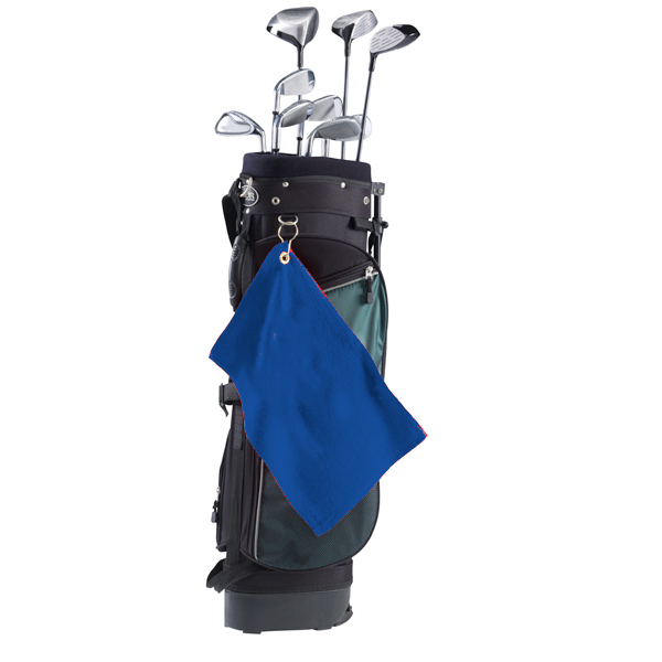 Picture of Promo Weight Terry Golf Towel w/ Left Corner Hook & Grommet (Color Embroidered)