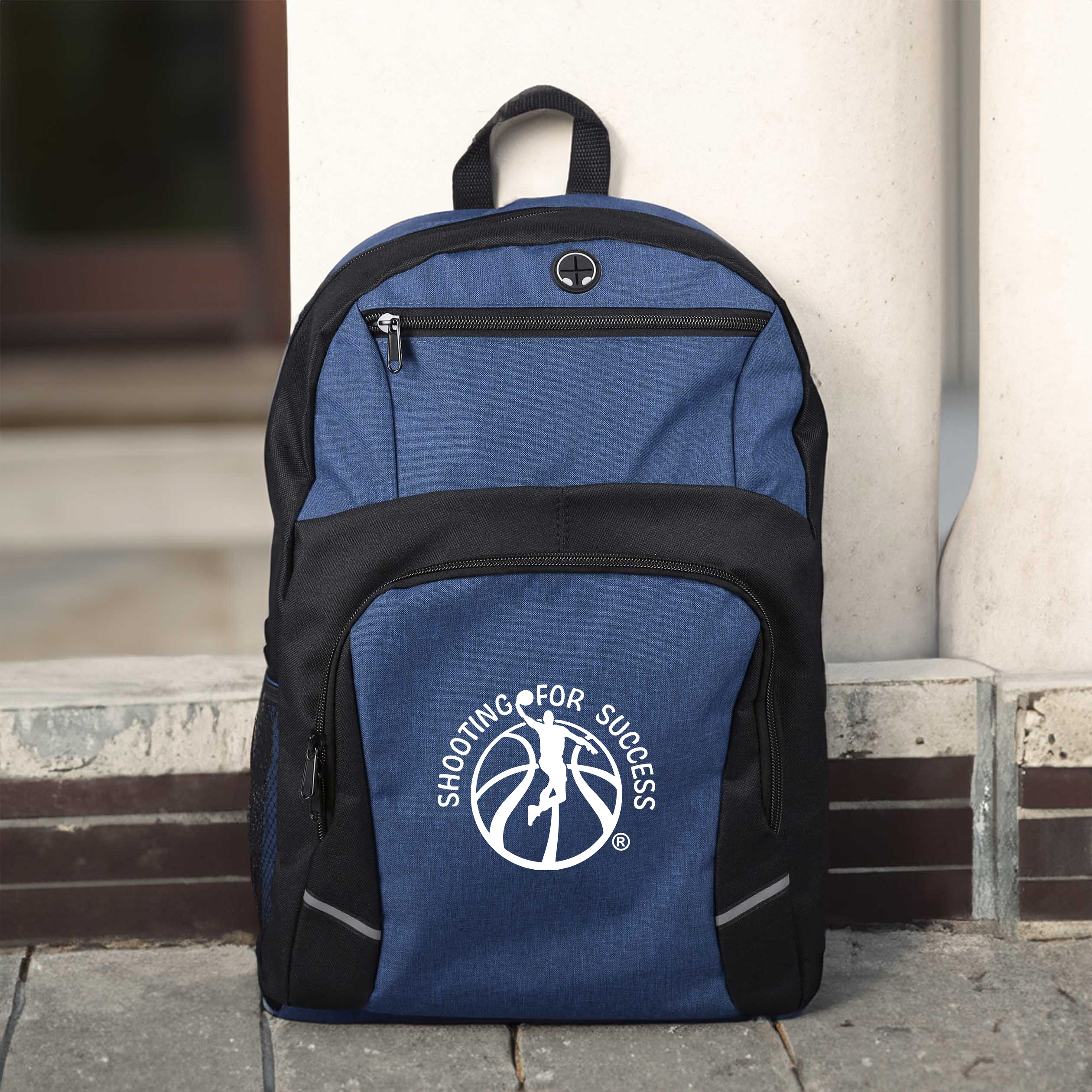 Picture of 16" Stanford Heathered Laptop Computer Backpack