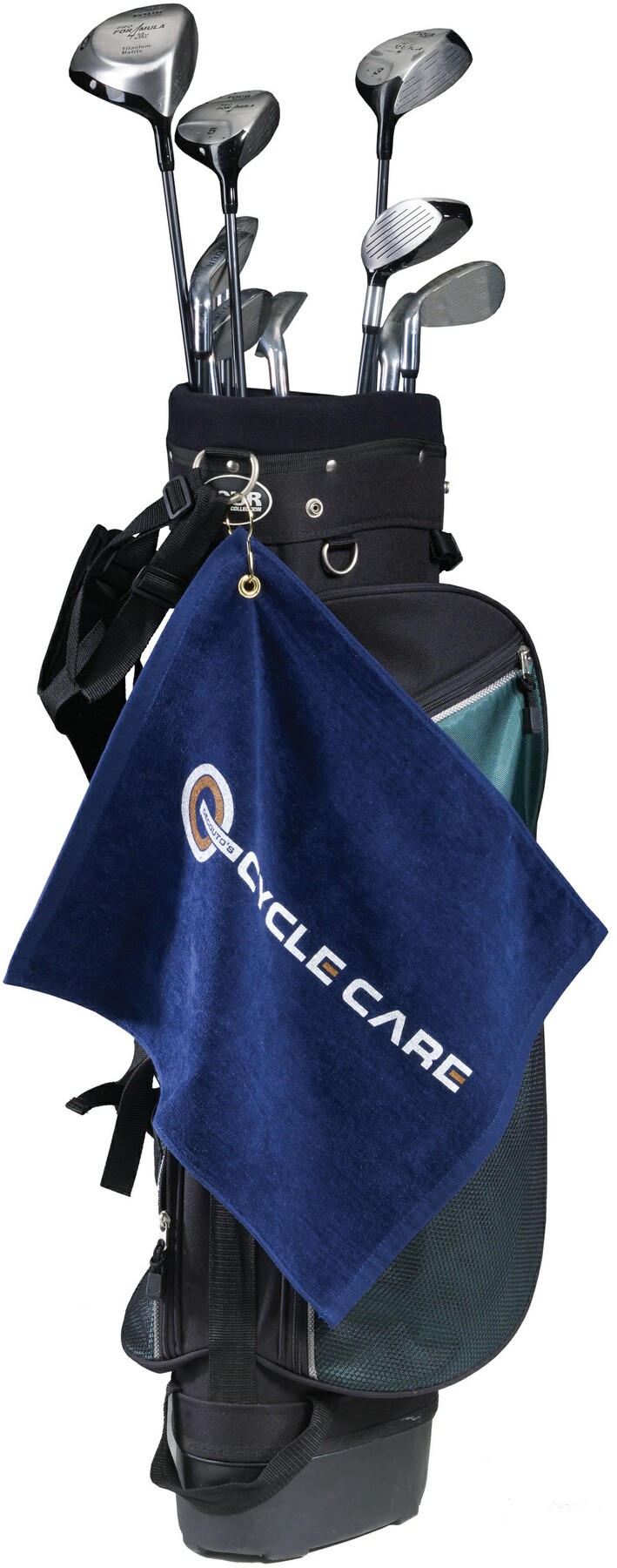 Picture of Premium Mid-Weight Velour Golf Towel w/ Upper Left Hook & Grommet (Color Imprinted - Tone on Tone)