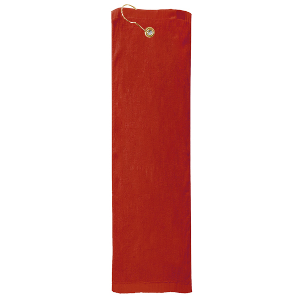 Picture of Premium Mid-Weight Velour Golf Towel - Trifolded (Color Imprinted - Tone on Tone)