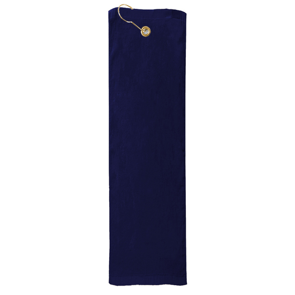 Picture of Premium Mid-Weight Velour Golf Towel - Trifolded (Color Embroidered)